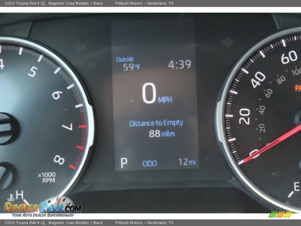 2020 Toyota RAV4 LE Magnetic Gray Metallic / Black Photo #14