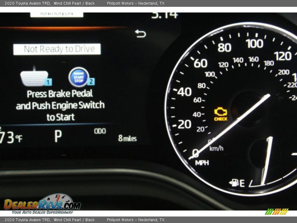 2020 Toyota Avalon TRD Wind Chill Pearl / Black Photo #14