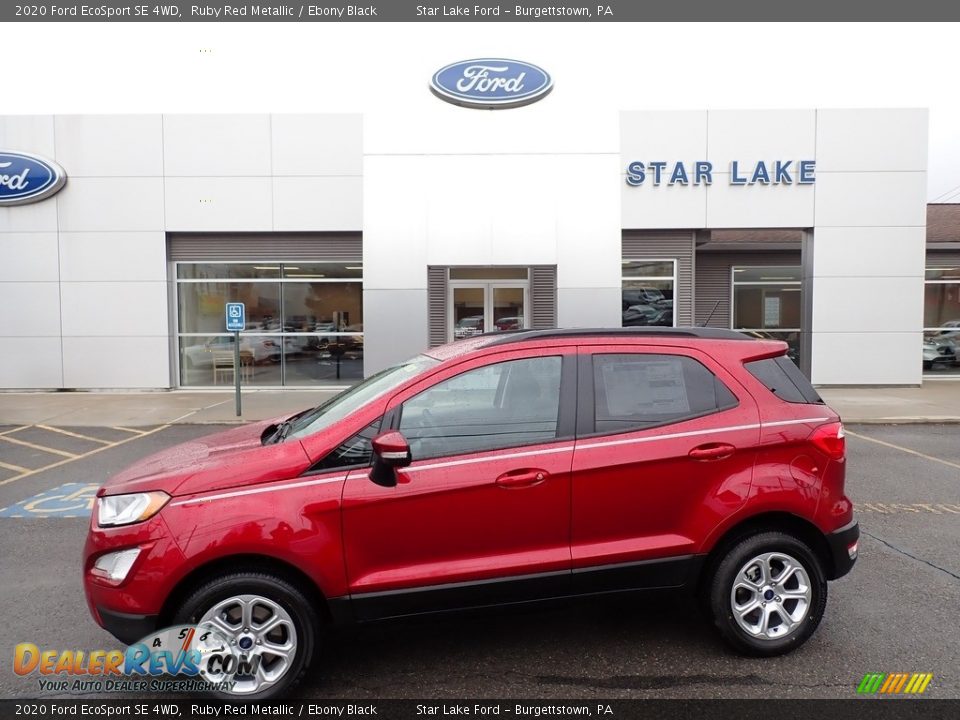 2020 Ford EcoSport SE 4WD Ruby Red Metallic / Ebony Black Photo #1