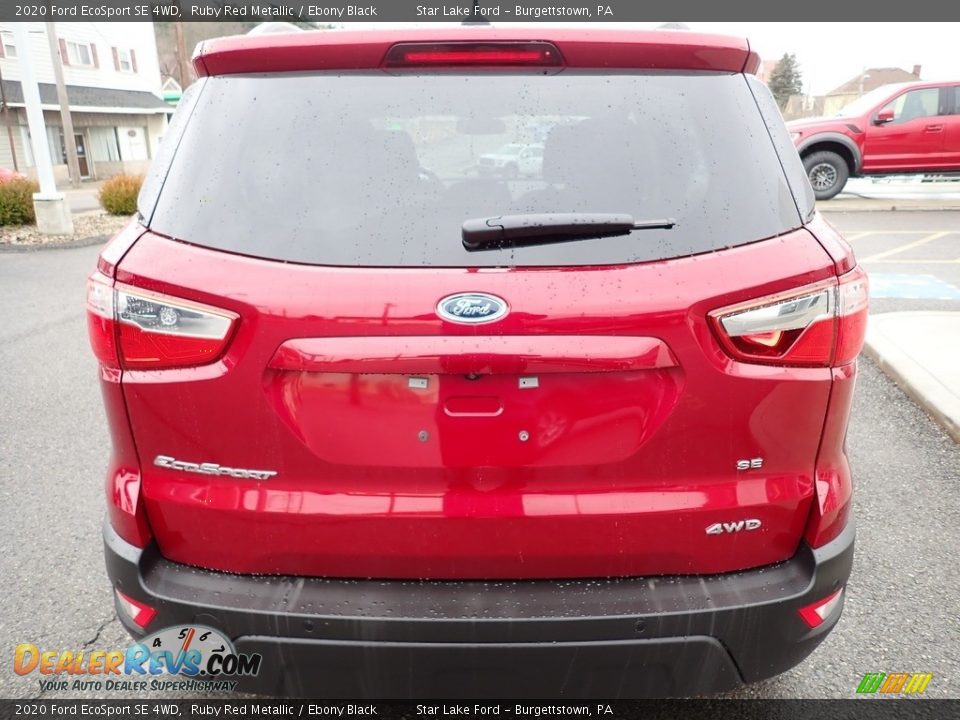 2020 Ford EcoSport SE 4WD Ruby Red Metallic / Ebony Black Photo #4