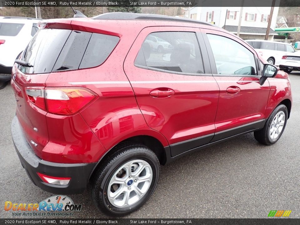 2020 Ford EcoSport SE 4WD Ruby Red Metallic / Ebony Black Photo #6