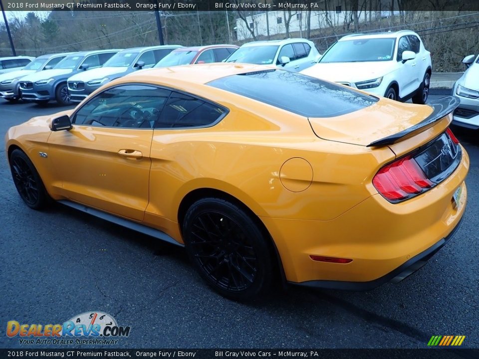 2018 Ford Mustang GT Premium Fastback Orange Fury / Ebony Photo #5