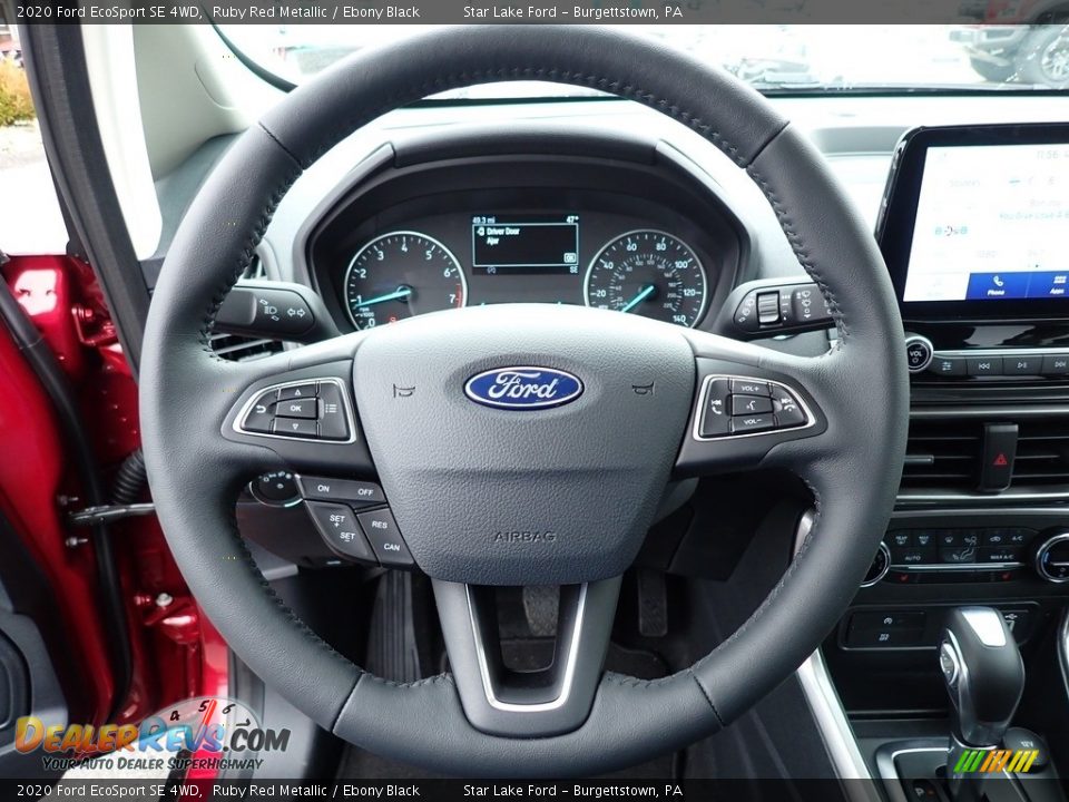 2020 Ford EcoSport SE 4WD Ruby Red Metallic / Ebony Black Photo #17