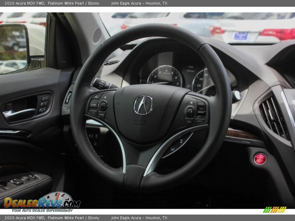 2020 Acura MDX FWD Platinum White Pearl / Ebony Photo #28