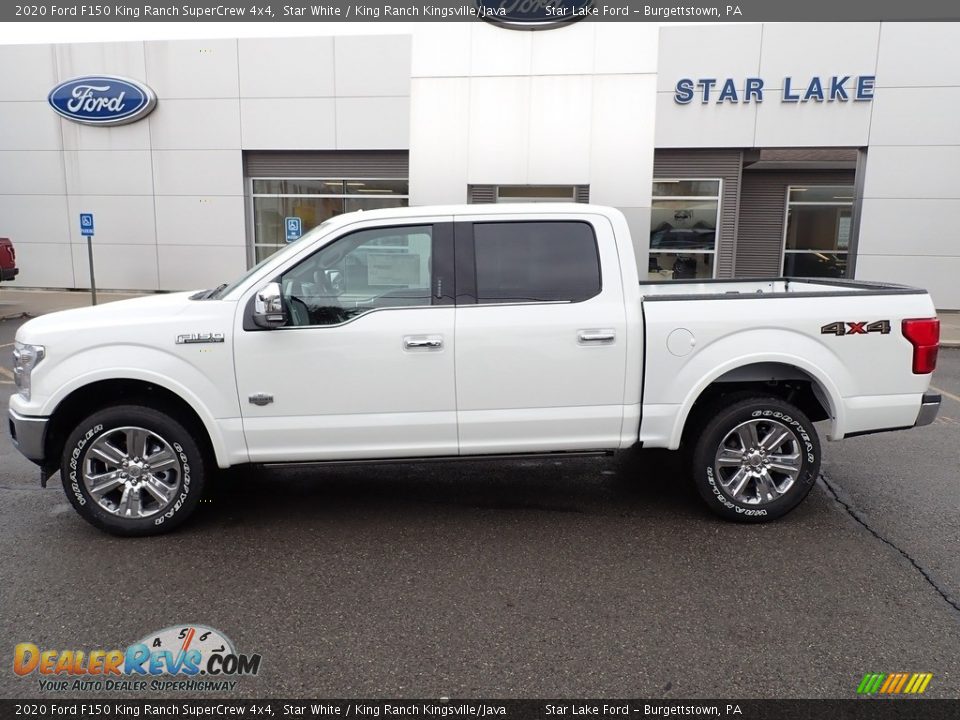 2020 Ford F150 King Ranch SuperCrew 4x4 Star White / King Ranch Kingsville/Java Photo #2