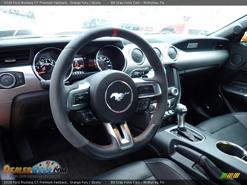 2018 Ford Mustang GT Premium Fastback Orange Fury / Ebony Photo #12