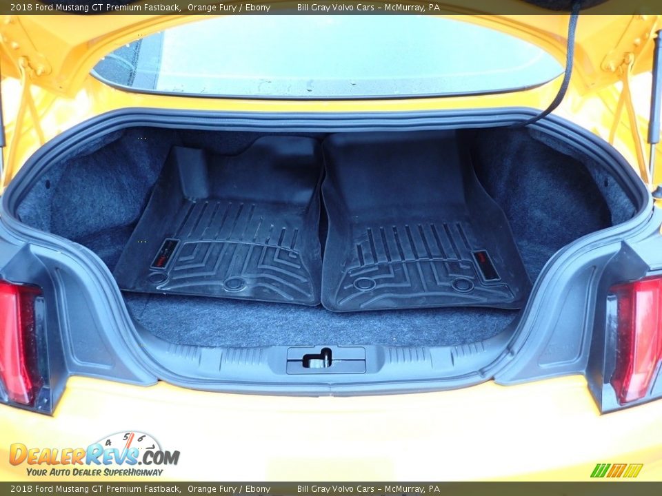 2018 Ford Mustang GT Premium Fastback Orange Fury / Ebony Photo #15