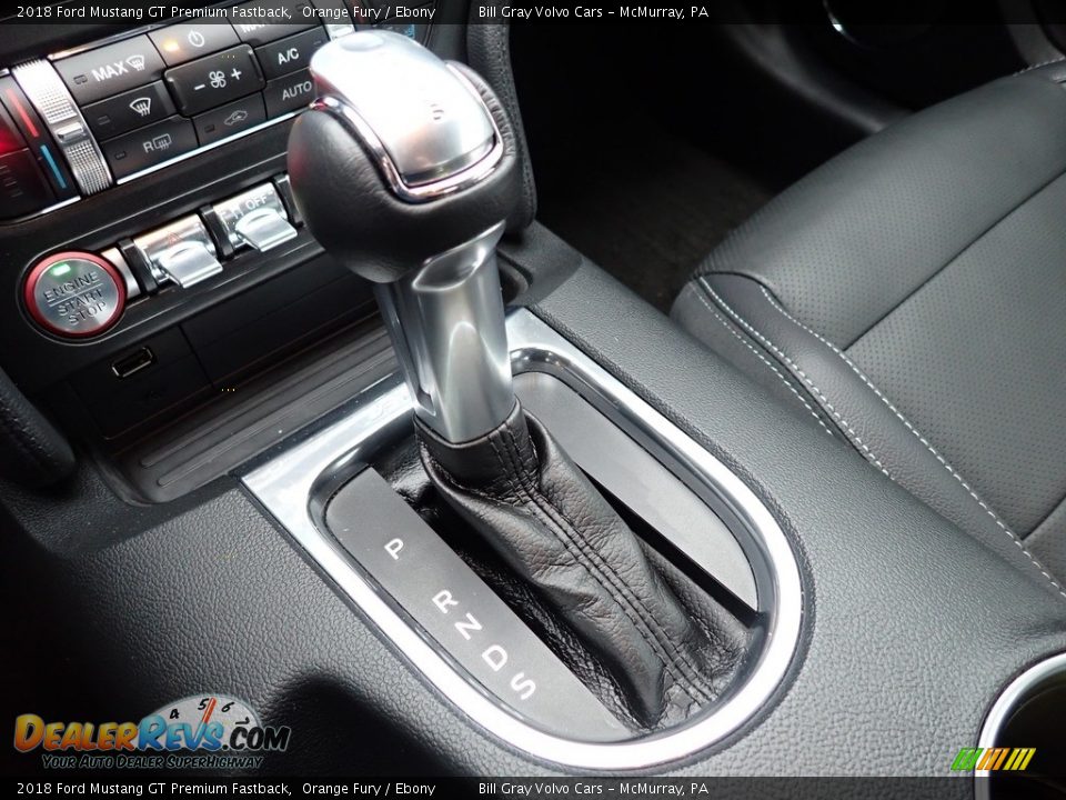 2018 Ford Mustang GT Premium Fastback Orange Fury / Ebony Photo #18