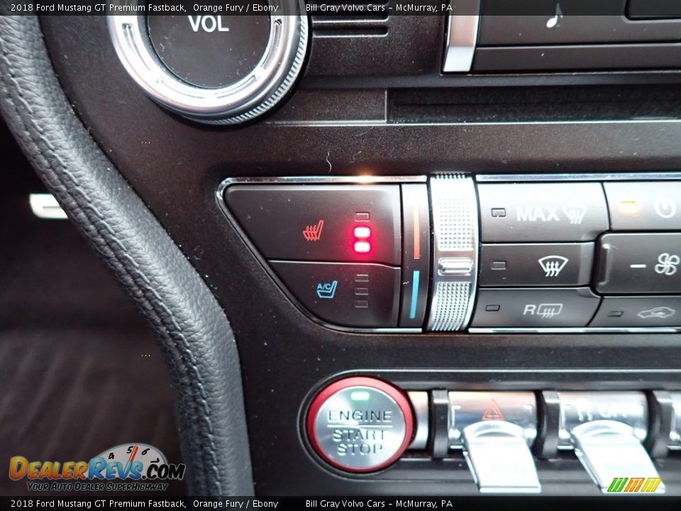 2018 Ford Mustang GT Premium Fastback Orange Fury / Ebony Photo #22