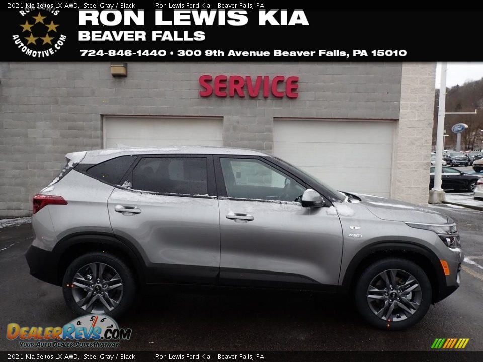 2021 Kia Seltos LX AWD Steel Gray / Black Photo #1