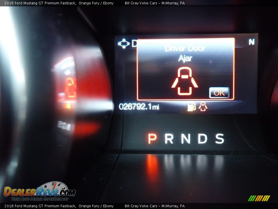 2018 Ford Mustang GT Premium Fastback Orange Fury / Ebony Photo #25