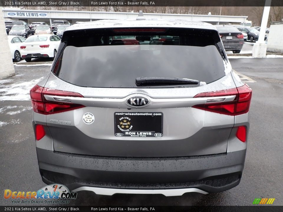 2021 Kia Seltos LX AWD Steel Gray / Black Photo #3