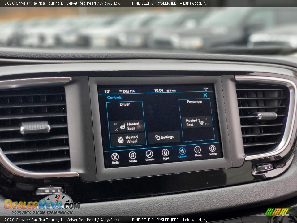 2020 Chrysler Pacifica Touring L Velvet Red Pearl / Alloy/Black Photo #7