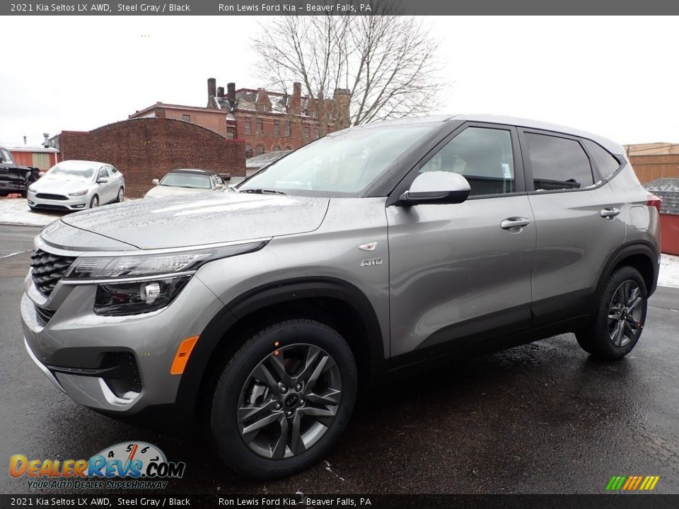 2021 Kia Seltos LX AWD Steel Gray / Black Photo #7