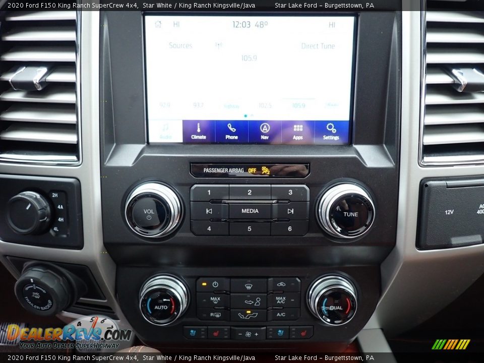 2020 Ford F150 King Ranch SuperCrew 4x4 Star White / King Ranch Kingsville/Java Photo #19