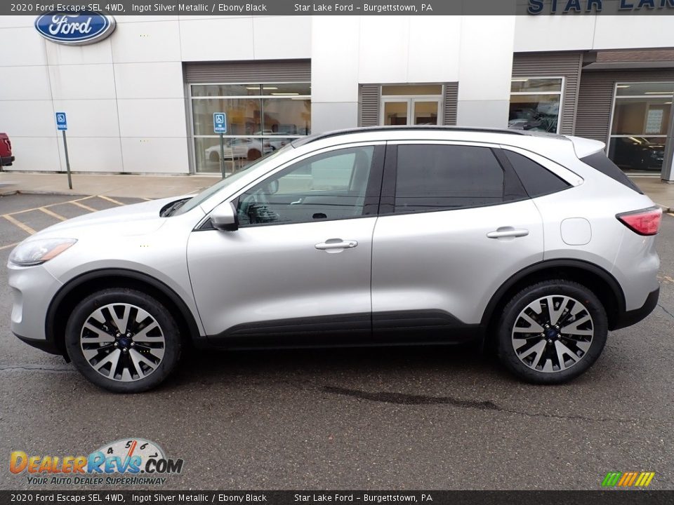 2020 Ford Escape SEL 4WD Ingot Silver Metallic / Ebony Black Photo #2