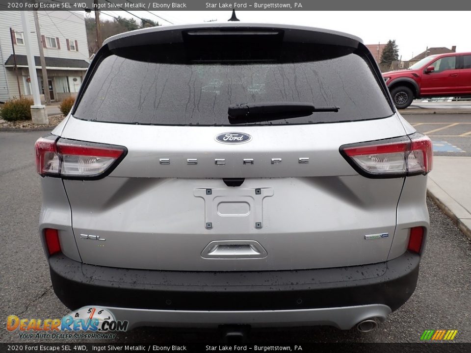 2020 Ford Escape SEL 4WD Ingot Silver Metallic / Ebony Black Photo #4