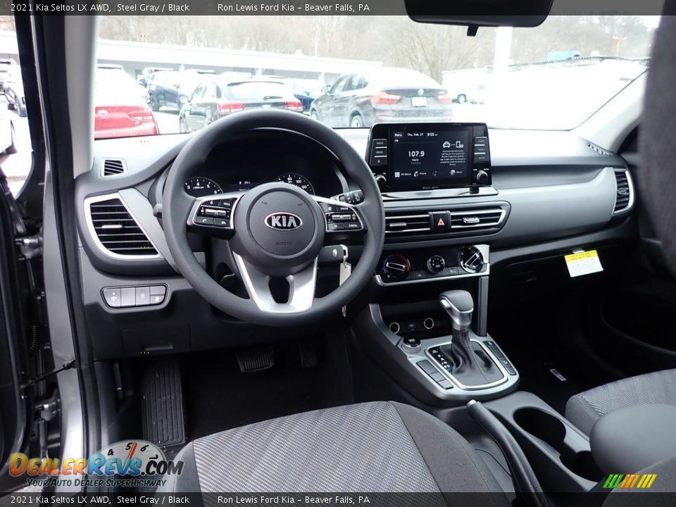 Black Interior - 2021 Kia Seltos LX AWD Photo #14