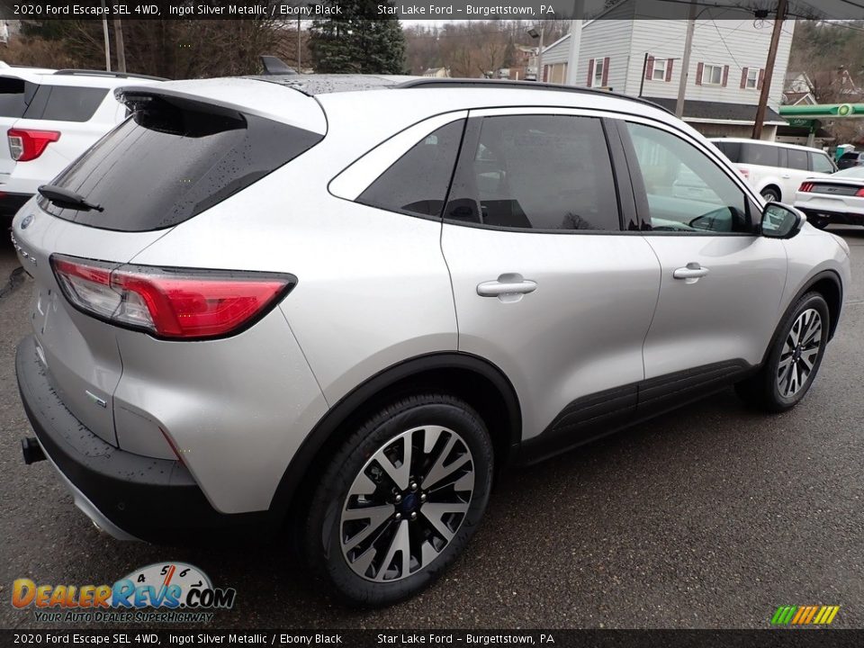 2020 Ford Escape SEL 4WD Ingot Silver Metallic / Ebony Black Photo #6