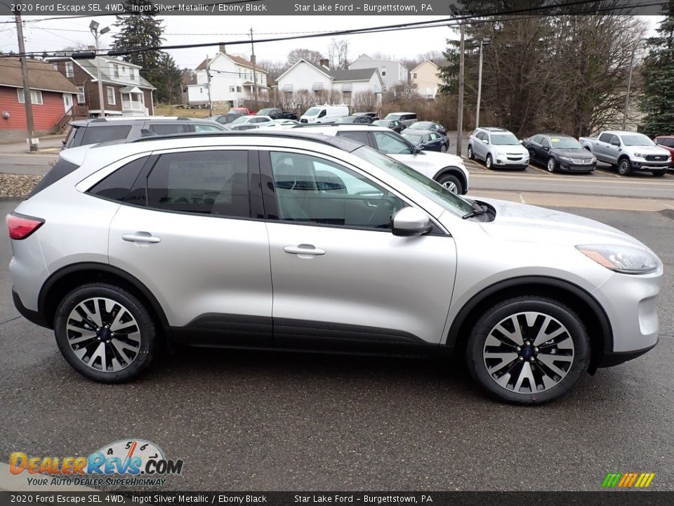 2020 Ford Escape SEL 4WD Ingot Silver Metallic / Ebony Black Photo #7