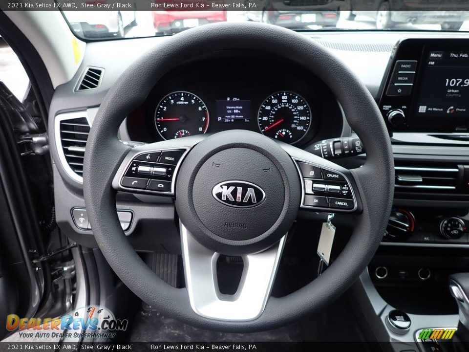 2021 Kia Seltos LX AWD Steering Wheel Photo #17