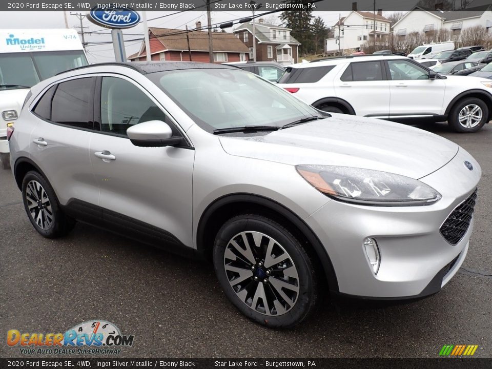 2020 Ford Escape SEL 4WD Ingot Silver Metallic / Ebony Black Photo #8