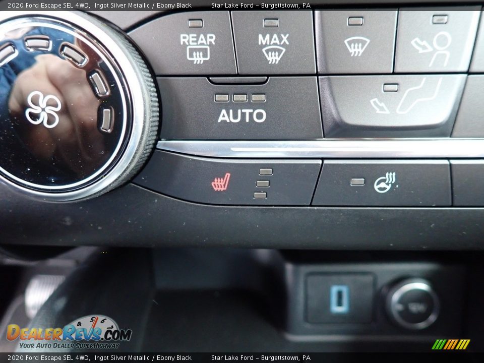 2020 Ford Escape SEL 4WD Ingot Silver Metallic / Ebony Black Photo #17