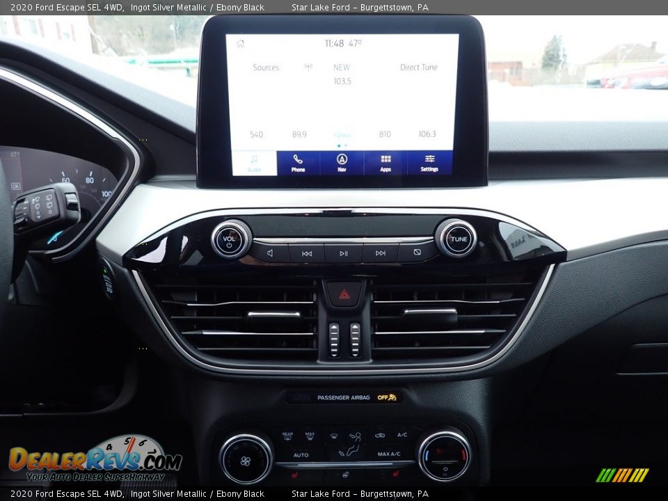 2020 Ford Escape SEL 4WD Ingot Silver Metallic / Ebony Black Photo #20