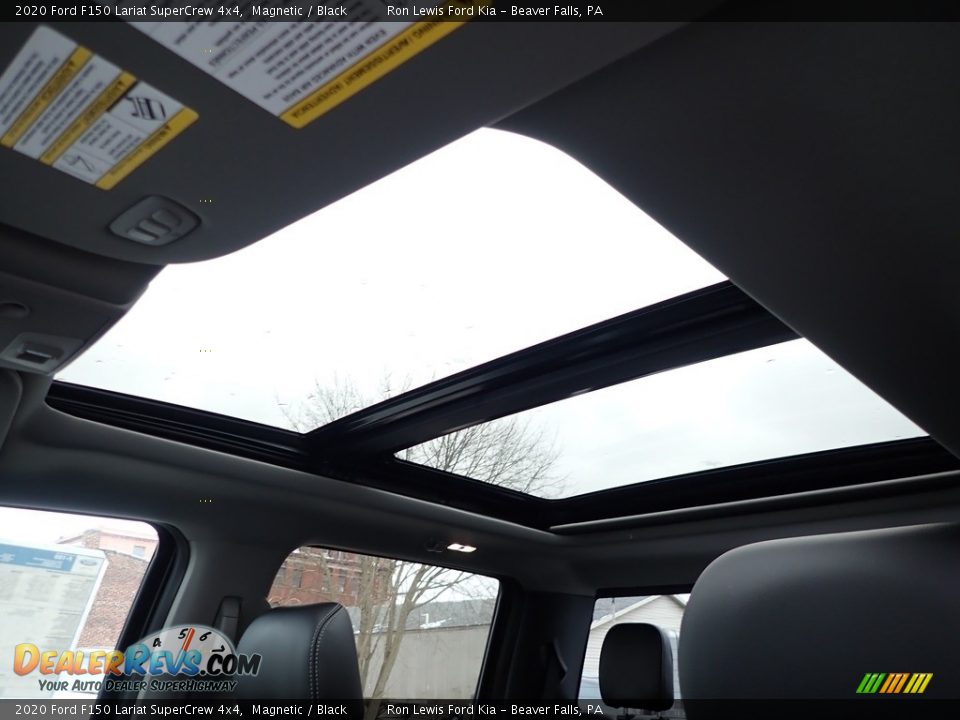 Sunroof of 2020 Ford F150 Lariat SuperCrew 4x4 Photo #20