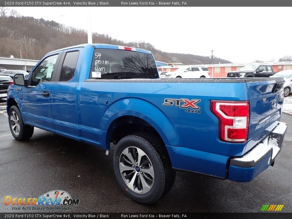2020 Ford F150 STX SuperCrew 4x4 Velocity Blue / Black Photo #4