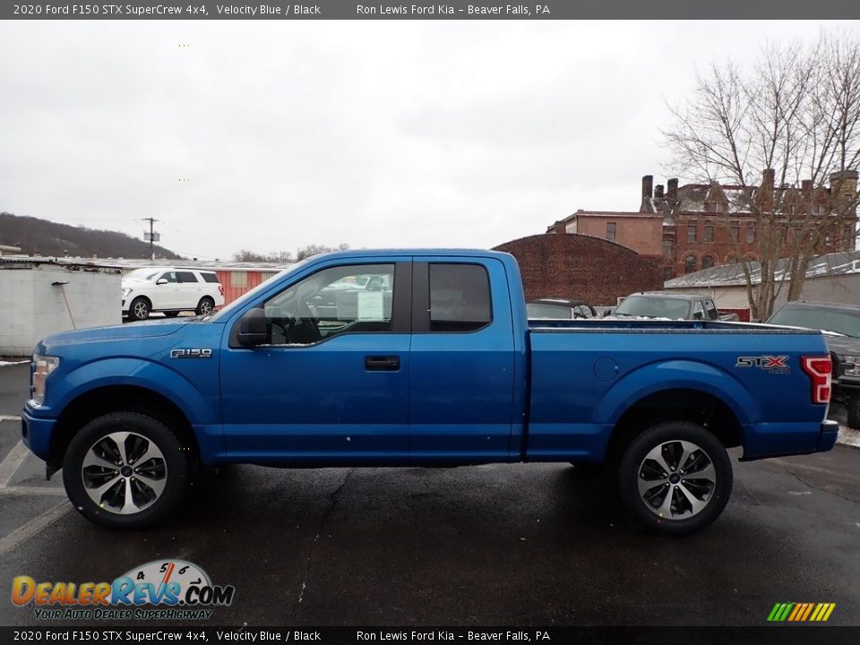2020 Ford F150 STX SuperCrew 4x4 Velocity Blue / Black Photo #5
