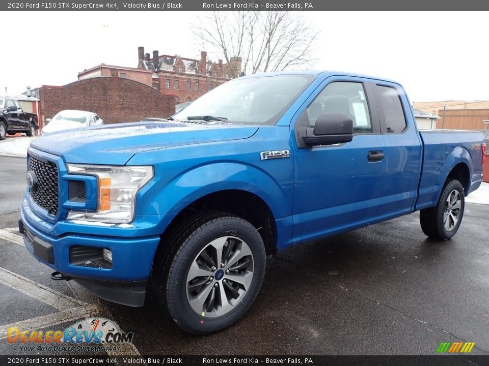 2020 Ford F150 STX SuperCrew 4x4 Velocity Blue / Black Photo #6