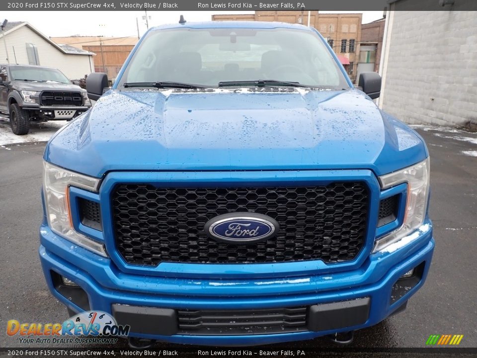 2020 Ford F150 STX SuperCrew 4x4 Velocity Blue / Black Photo #7