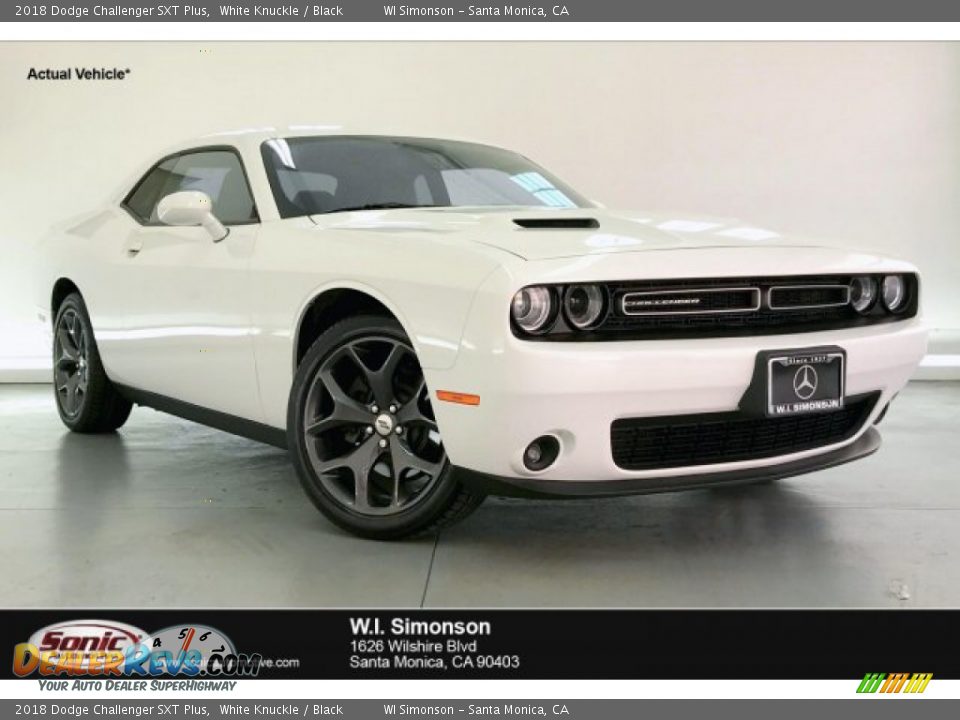 2018 Dodge Challenger SXT Plus White Knuckle / Black Photo #1