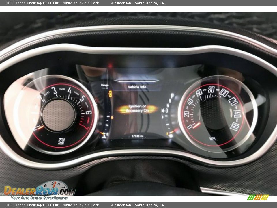 2018 Dodge Challenger SXT Plus Gauges Photo #19