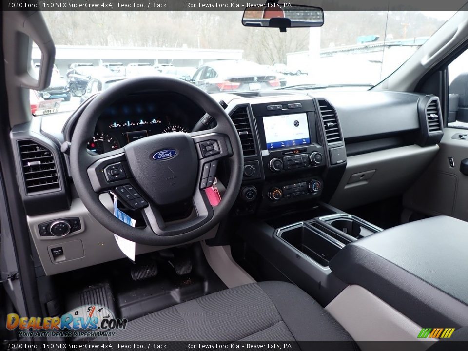 Black Interior - 2020 Ford F150 STX SuperCrew 4x4 Photo #13