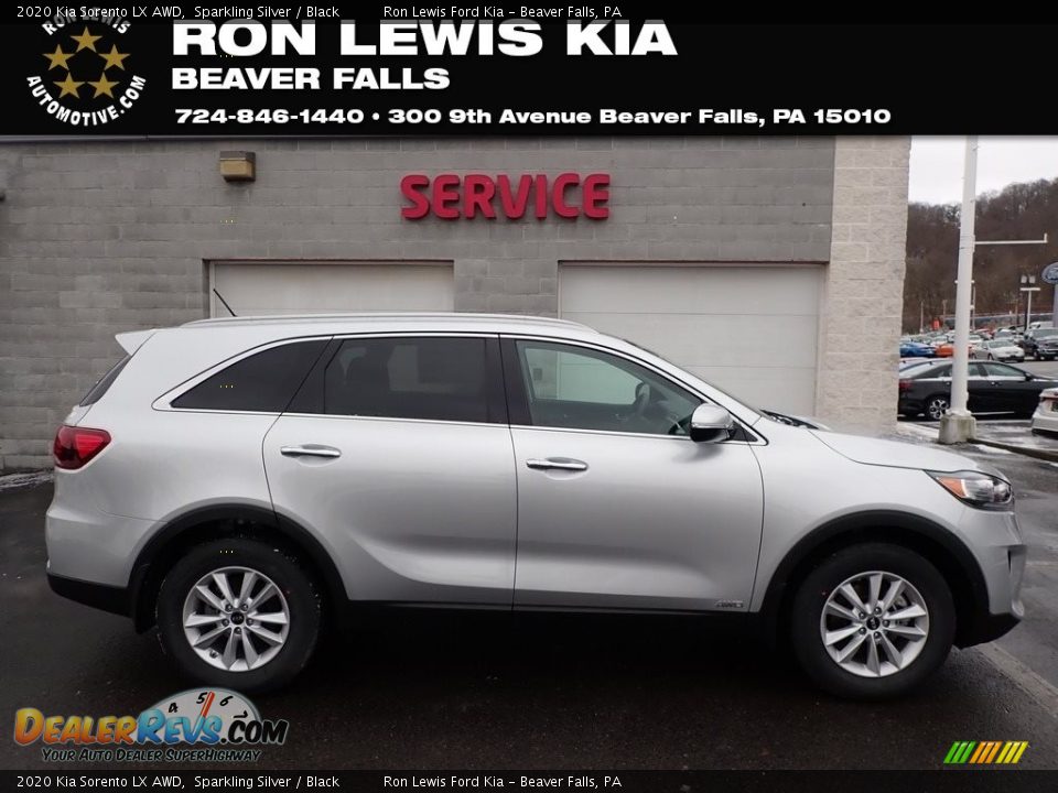 2020 Kia Sorento LX AWD Sparkling Silver / Black Photo #1