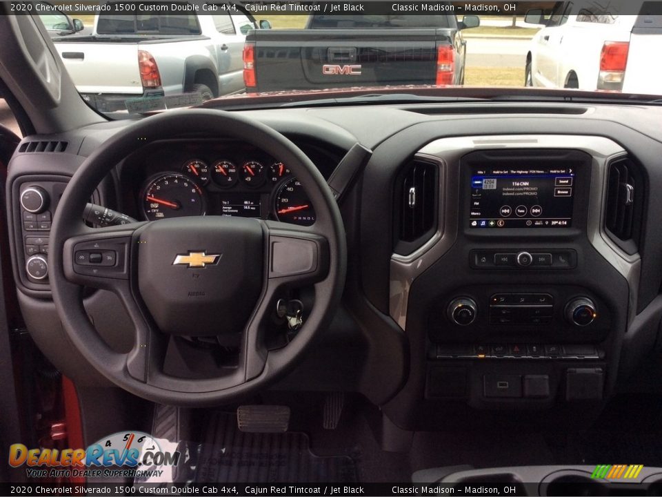 2020 Chevrolet Silverado 1500 Custom Double Cab 4x4 Cajun Red Tintcoat / Jet Black Photo #3