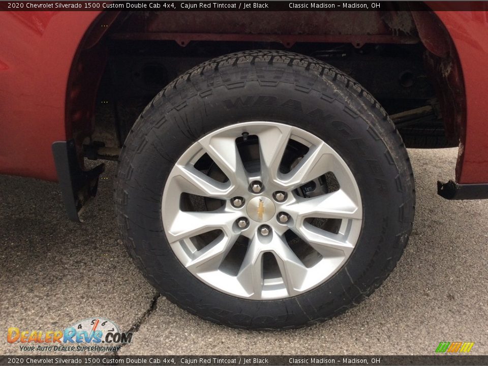 2020 Chevrolet Silverado 1500 Custom Double Cab 4x4 Cajun Red Tintcoat / Jet Black Photo #10