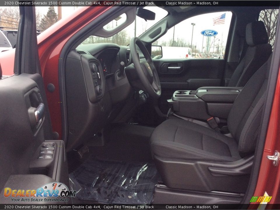 Front Seat of 2020 Chevrolet Silverado 1500 Custom Double Cab 4x4 Photo #12
