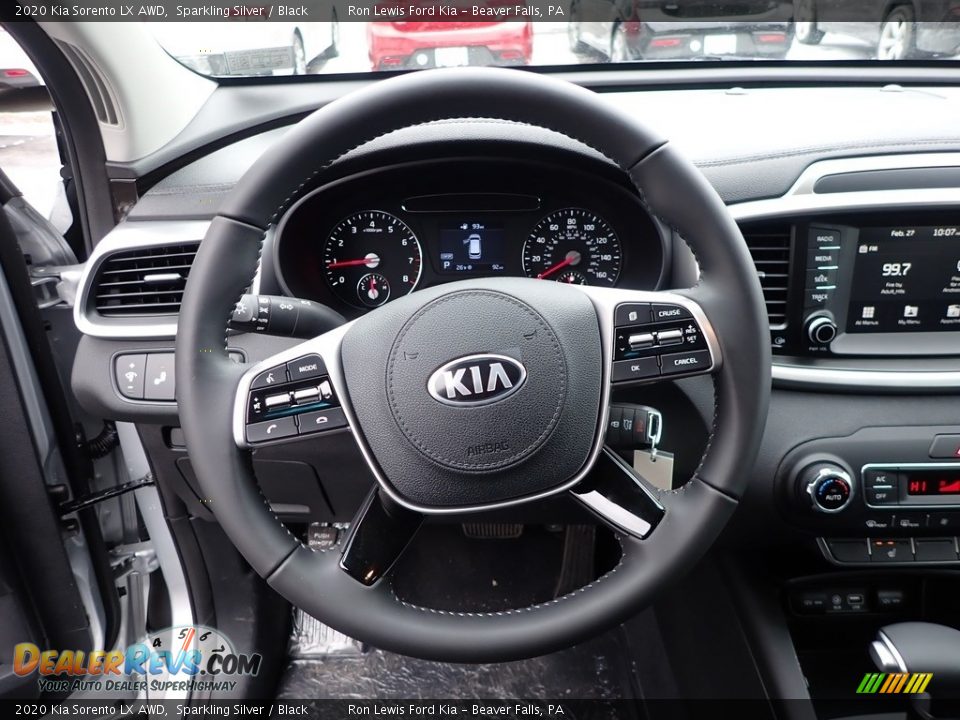 2020 Kia Sorento LX AWD Sparkling Silver / Black Photo #16