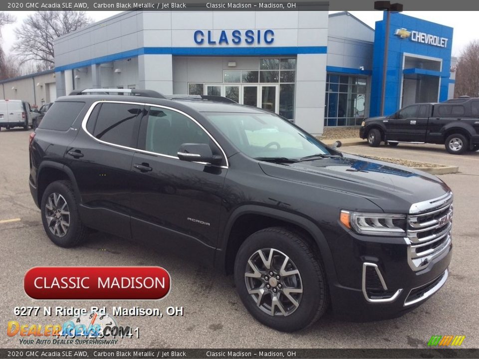 2020 GMC Acadia SLE AWD Carbon Black Metallic / Jet Black Photo #1