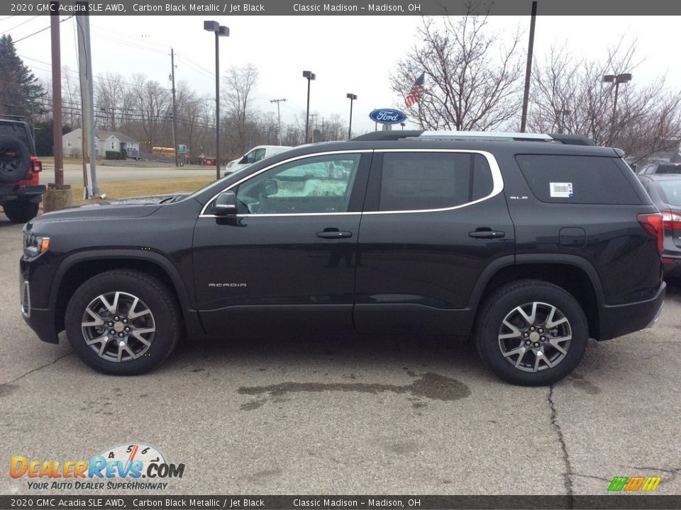 2020 GMC Acadia SLE AWD Carbon Black Metallic / Jet Black Photo #6