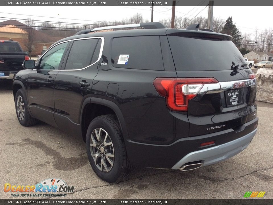 2020 GMC Acadia SLE AWD Carbon Black Metallic / Jet Black Photo #7