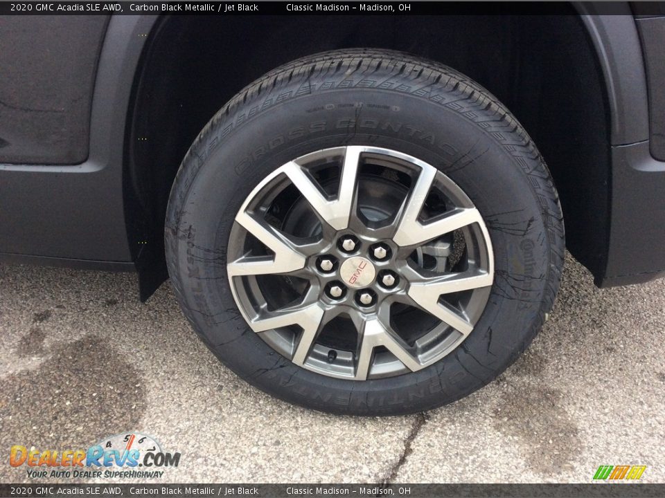 2020 GMC Acadia SLE AWD Carbon Black Metallic / Jet Black Photo #9