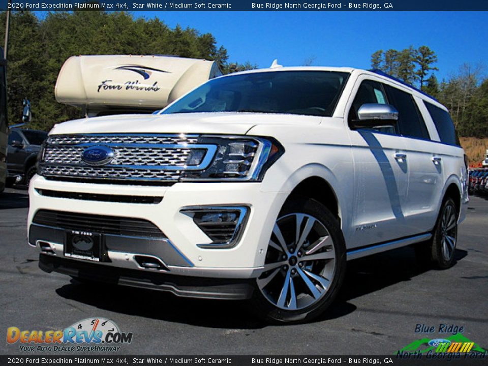 2020 Ford Expedition Platinum Max 4x4 Star White / Medium Soft Ceramic Photo #1