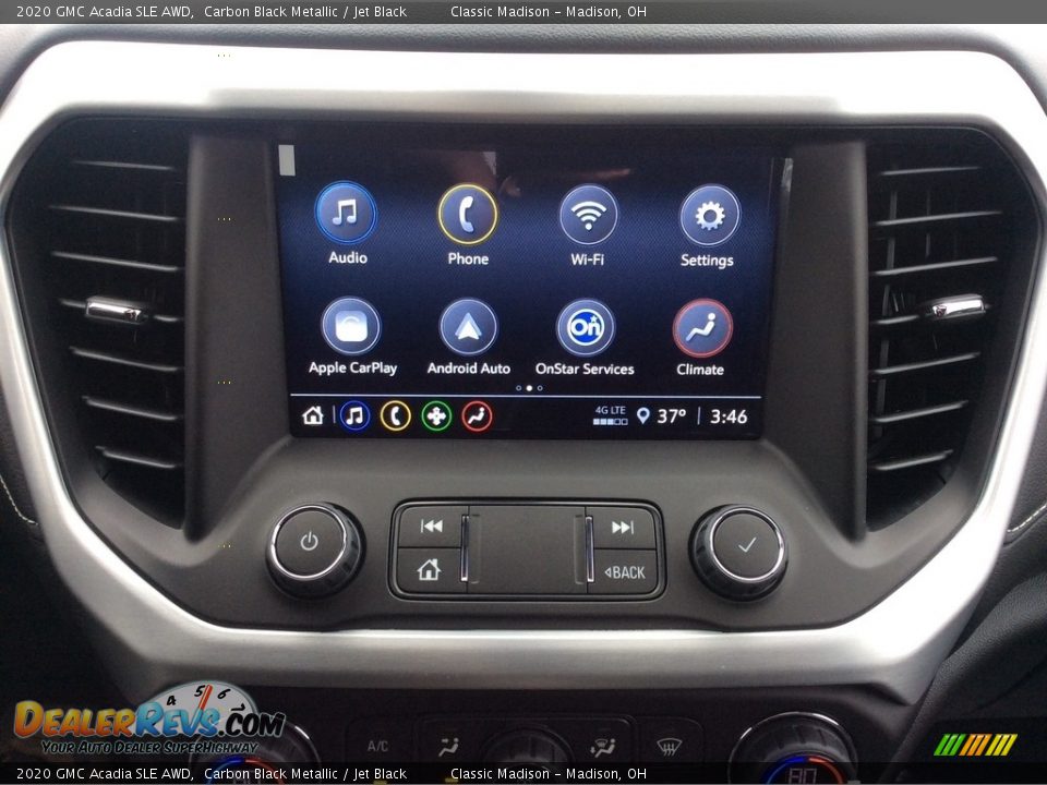 2020 GMC Acadia SLE AWD Carbon Black Metallic / Jet Black Photo #14
