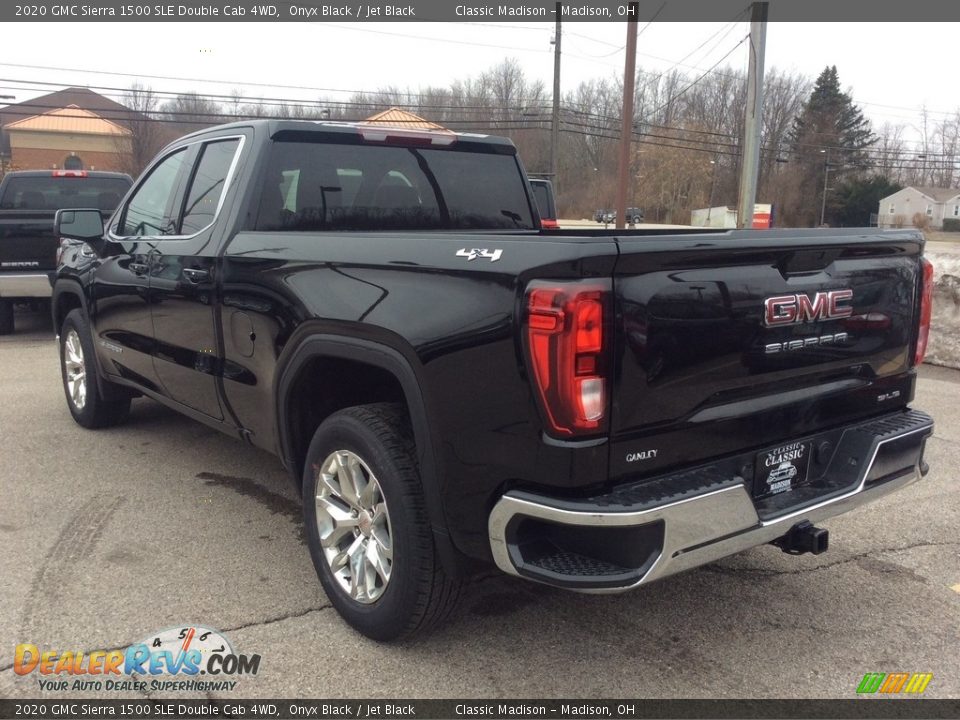 2020 GMC Sierra 1500 SLE Double Cab 4WD Onyx Black / Jet Black Photo #7