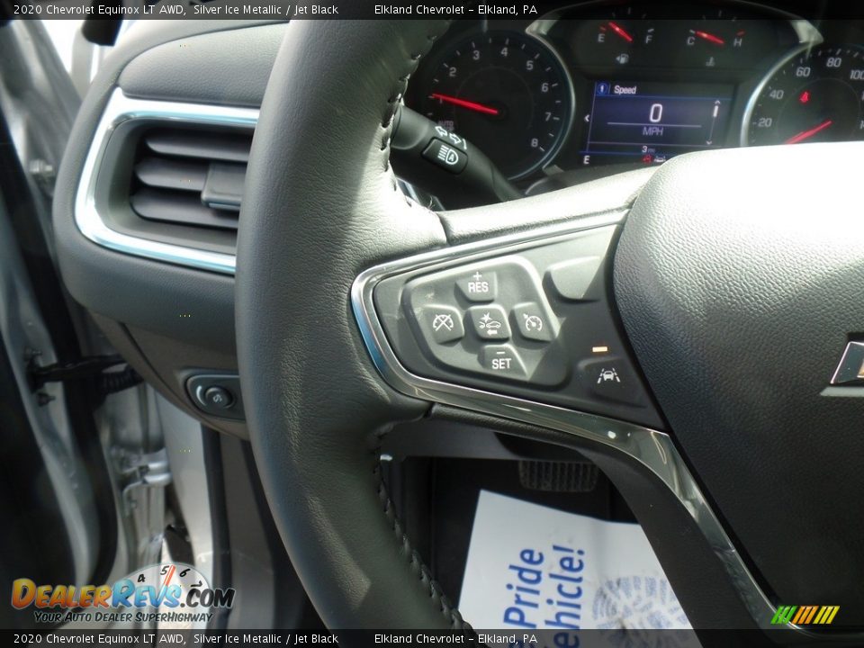 2020 Chevrolet Equinox LT AWD Silver Ice Metallic / Jet Black Photo #22