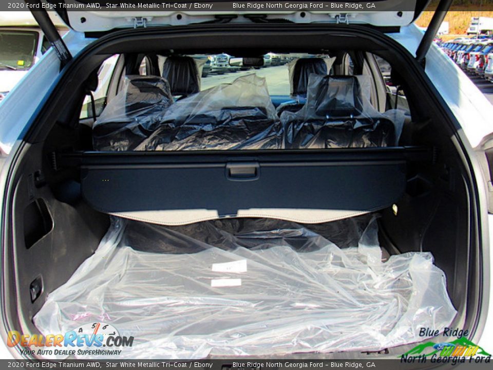 2020 Ford Edge Titanium AWD Star White Metallic Tri-Coat / Ebony Photo #13